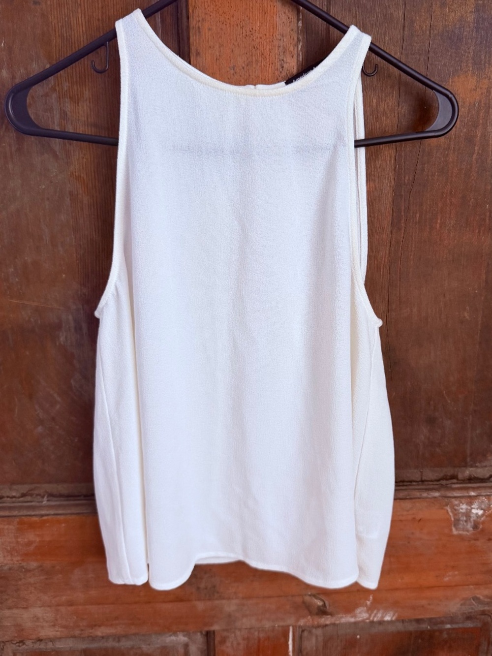 American Apparel white tank with open back
